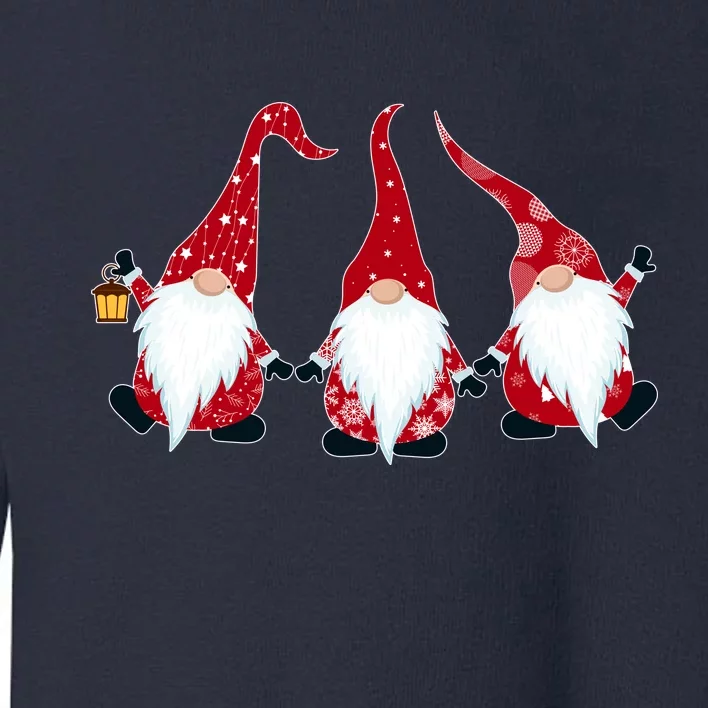 Funny Cute Christmas Gnomes Toddler Sweatshirt