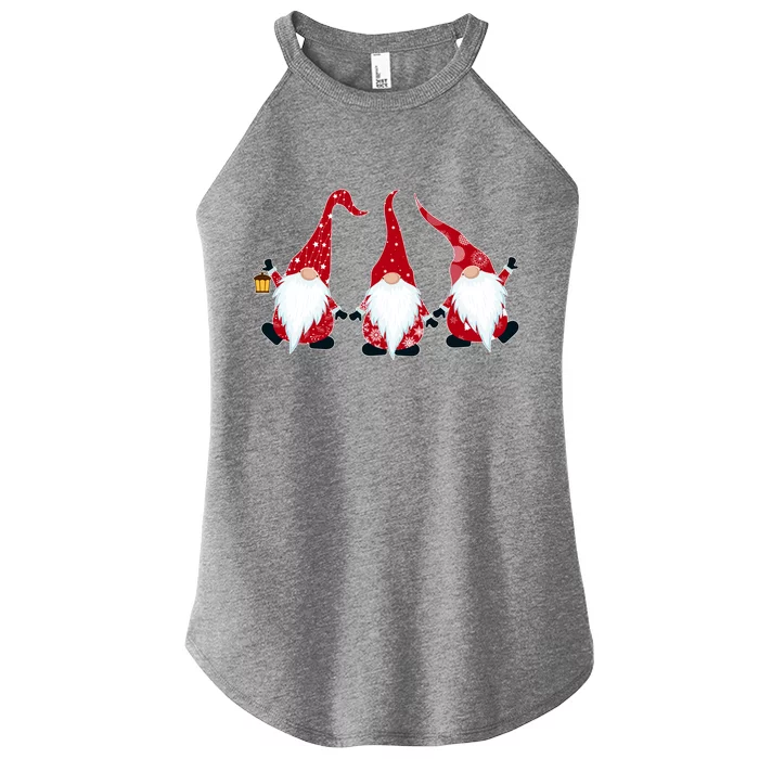 Funny Cute Christmas Gnomes Women’s Perfect Tri Rocker Tank