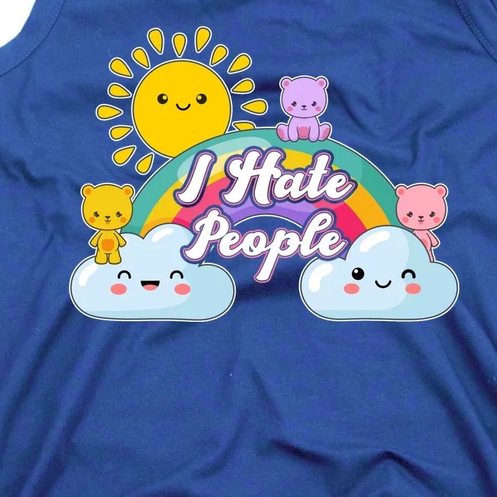 Funny Cute I Hate People Tank Top