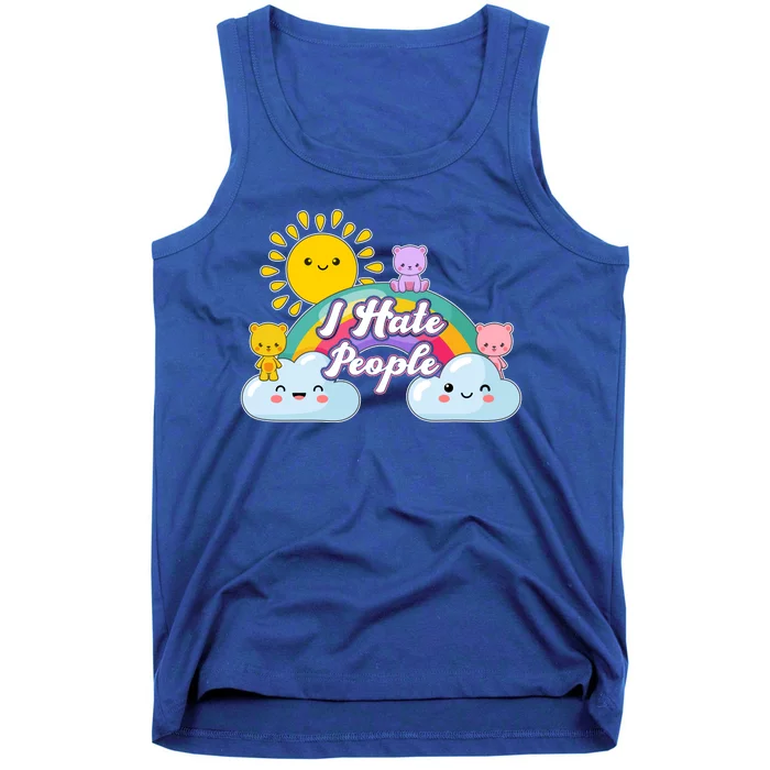 Funny Cute I Hate People Tank Top