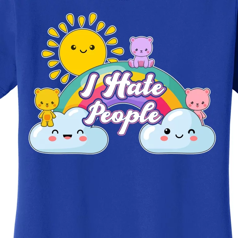 Funny Cute I Hate People Women's T-Shirt