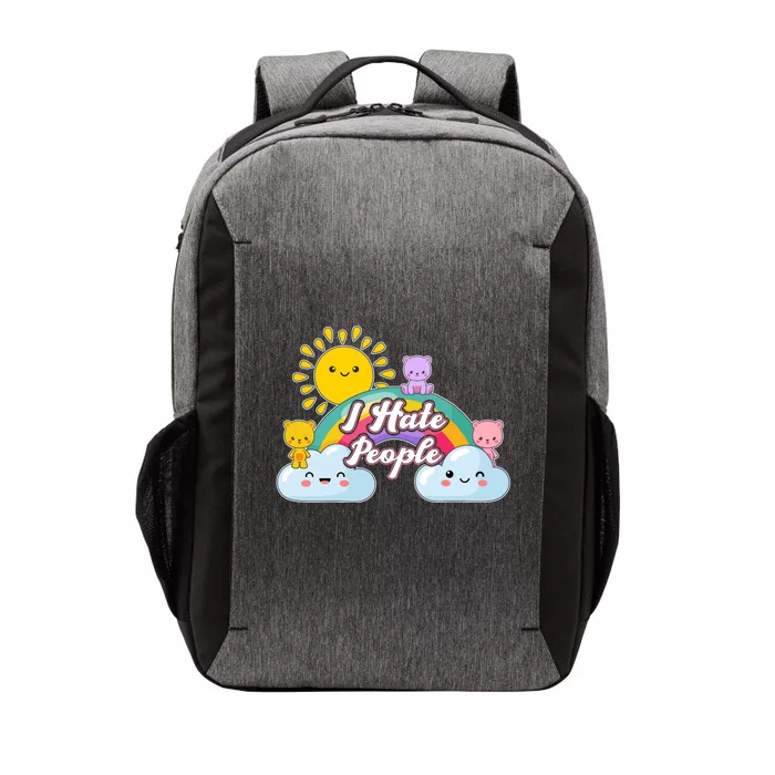 Funny Cute I Hate People Vector Backpack