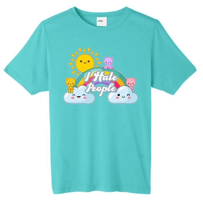 Funny Cute I Hate People ChromaSoft Performance T-Shirt