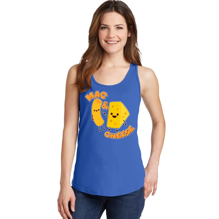 Funny Cute Mac & Cheese Ladies Essential Tank