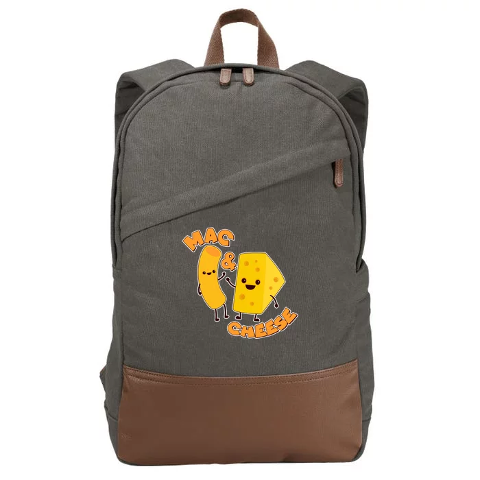 Funny Cute Mac & Cheese Cotton Canvas Backpack