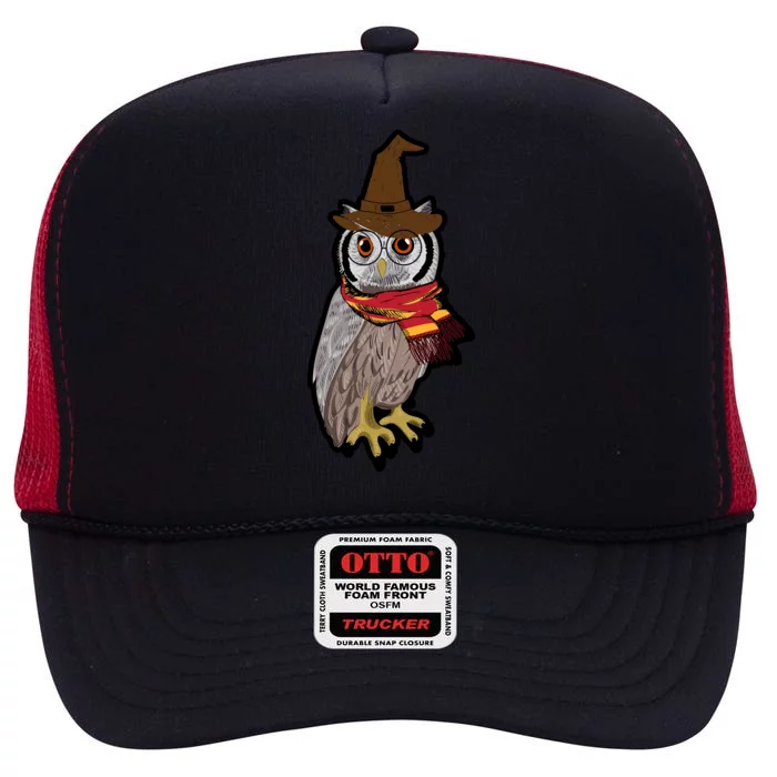 Funny Cute Owl Halloween High Crown Mesh Trucker Hat