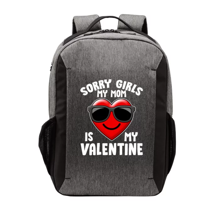 Funny Cute Sorry Girls My Mom is My Valentine Vector Backpack