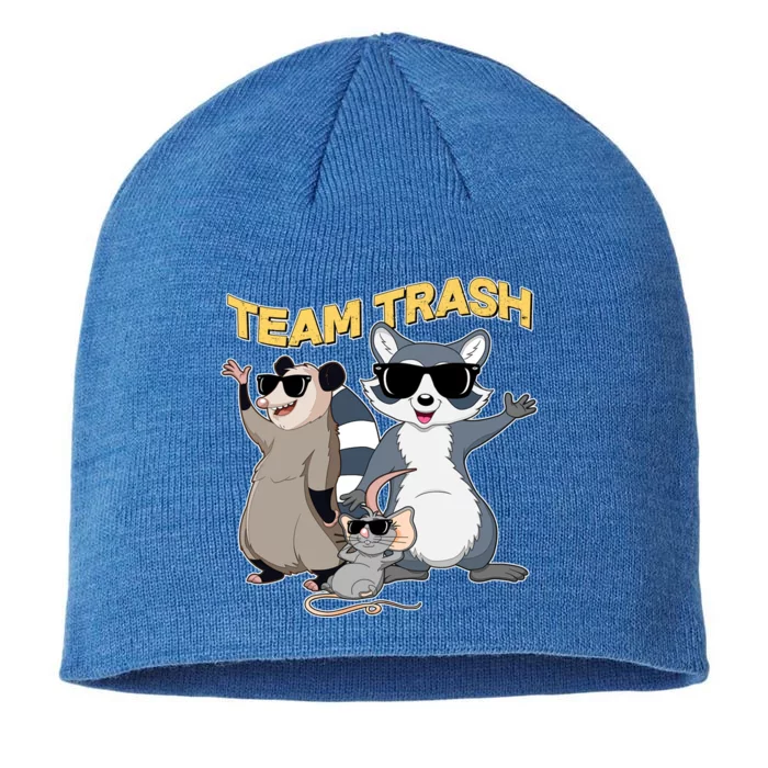 Funny Cute Team Trash Animals 8 1/2in Sustainable Knit Beanie