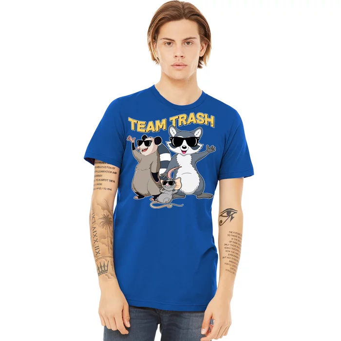 Funny Cute Team Trash Animals Premium T-Shirt