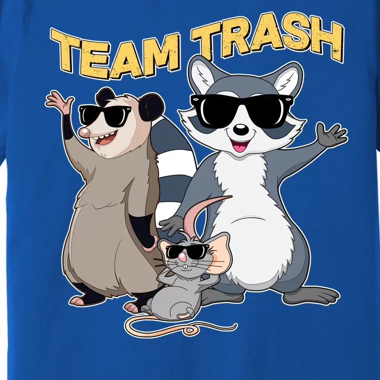 Funny Cute Team Trash Animals Premium T-Shirt