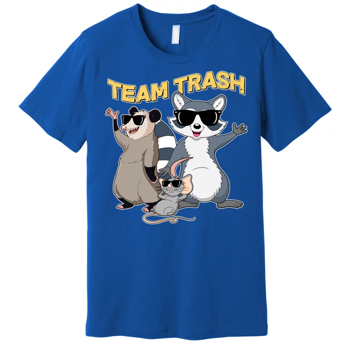 Funny Cute Team Trash Animals Premium T-Shirt