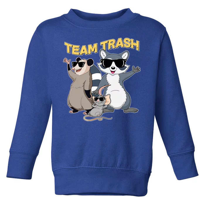 Funny Cute Team Trash Animals Toddler Sweatshirt