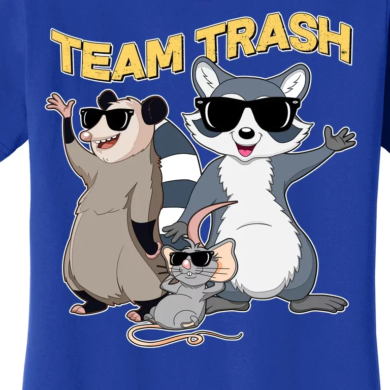 Funny Cute Team Trash Animals Women's T-Shirt