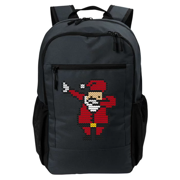 Funny Dabbing Santa Pixel Daily Commute Backpack