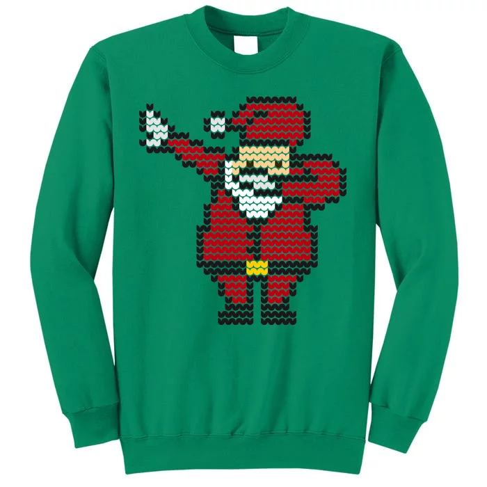 Funny Dabbing Santa Pixel Sweatshirt