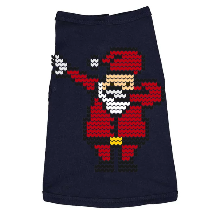 Funny Dabbing Santa Pixel Doggie Tank