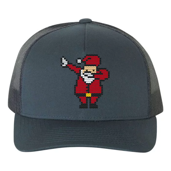 Funny Dabbing Santa Pixel Yupoong Adult 5-Panel Trucker Hat