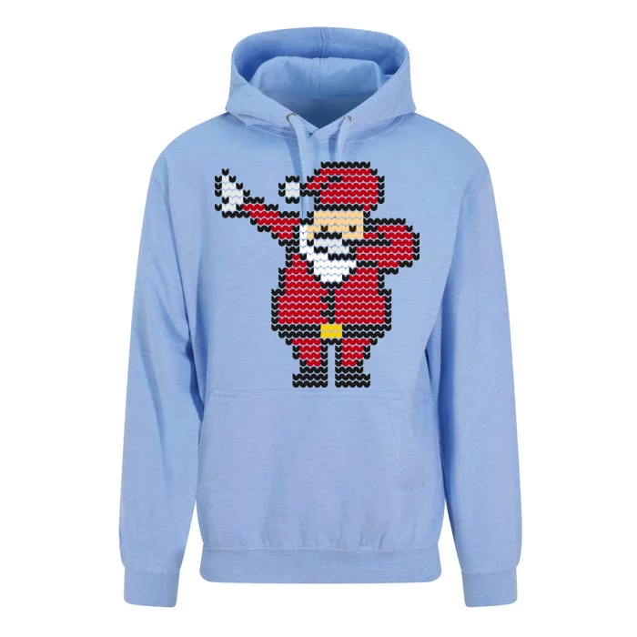 Funny Dabbing Santa Pixel Unisex Surf Hoodie