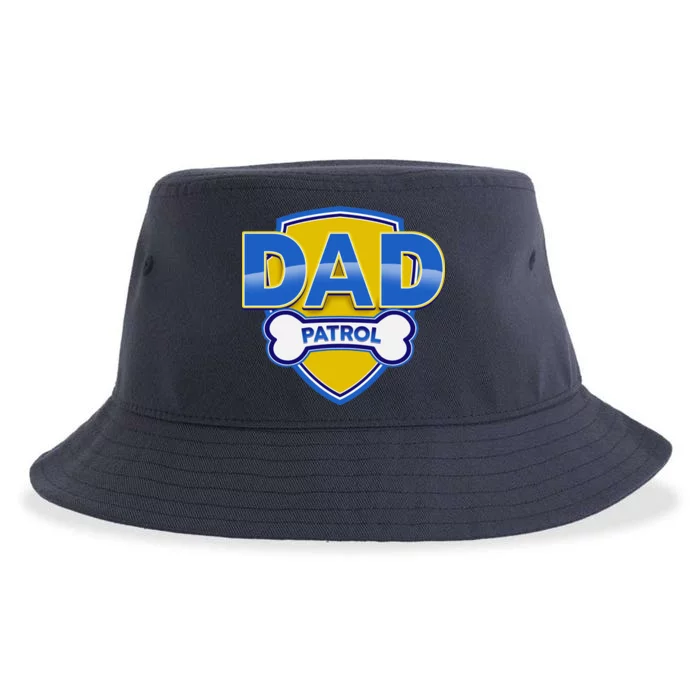 Funny Dad Patrol Dog Dad Sustainable Bucket Hat