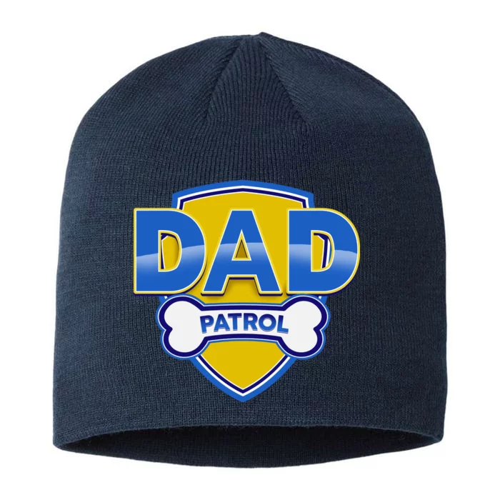 Funny Dad Patrol Dog Dad 8 1/2in Sustainable Knit Beanie