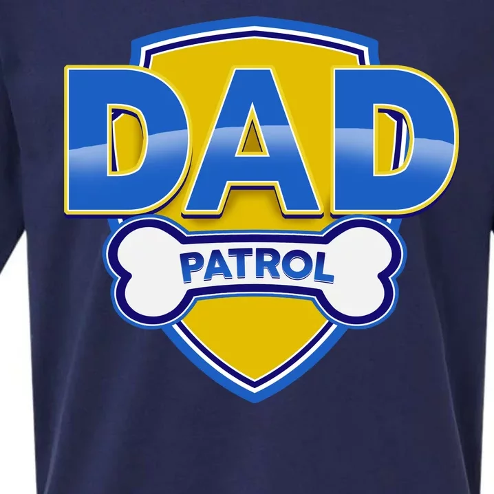 Funny Dad Patrol Dog Dad Sueded Cloud Jersey T-Shirt