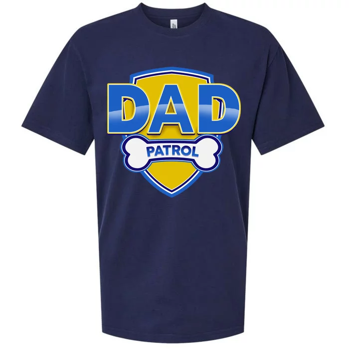 Funny Dad Patrol Dog Dad Sueded Cloud Jersey T-Shirt