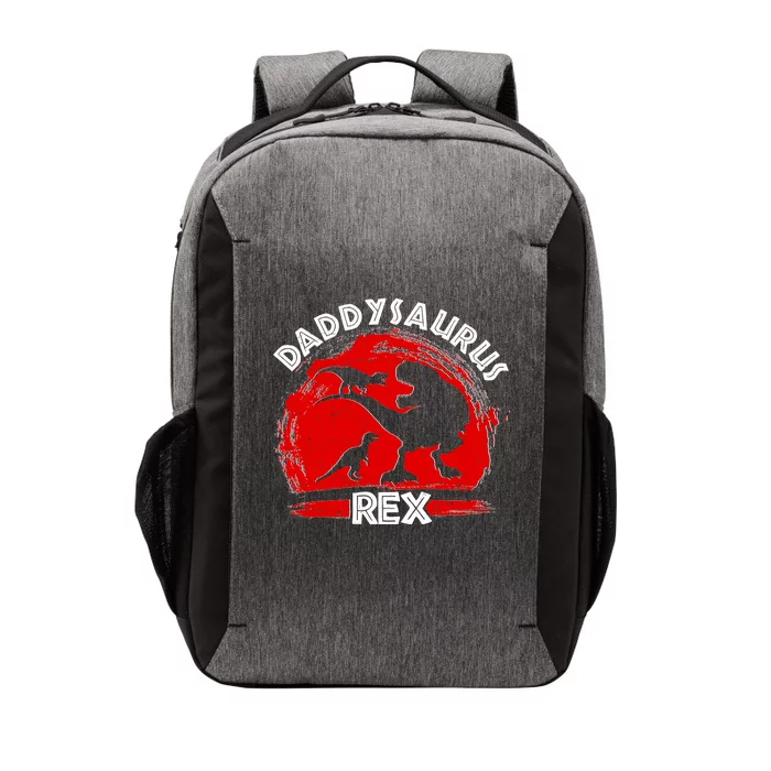 Funny Daddysaurus Rex Father's Day Vector Backpack