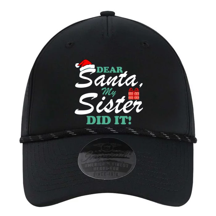 Funny Dear Santa My Sister Did It Performance The Dyno Cap