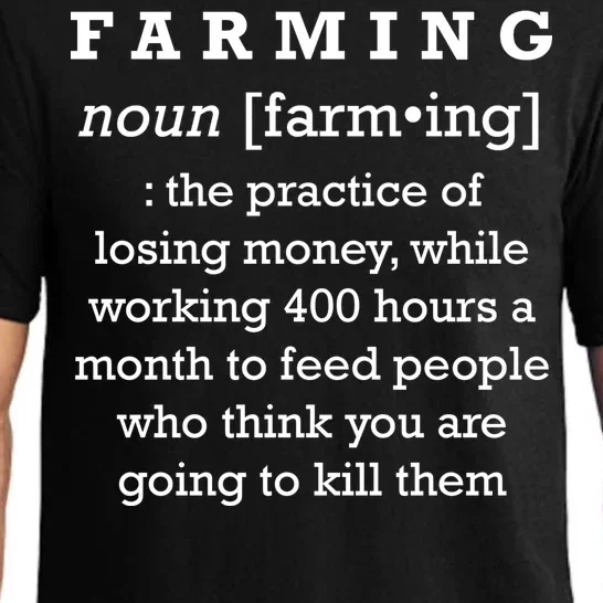 Funny Definition of Farming Pajama Set