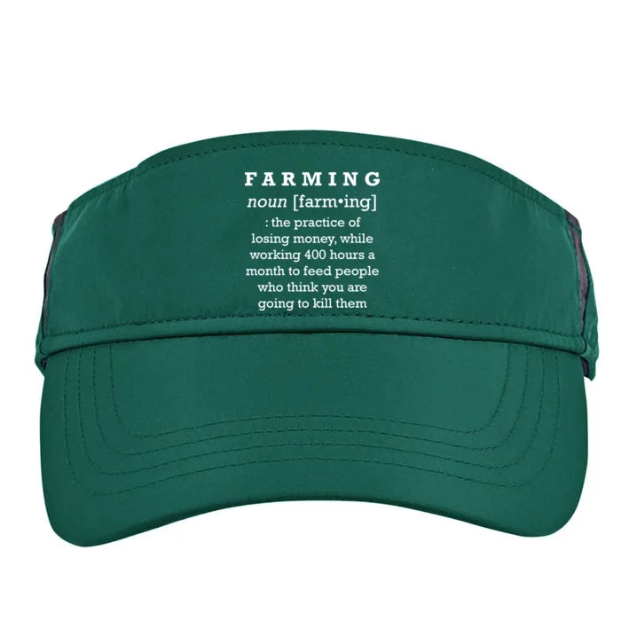 Funny Definition of Farming Adult Drive Performance Visor