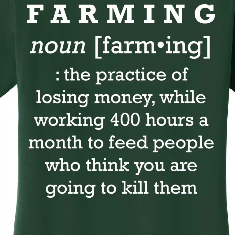 Funny Definition of Farming Women's T-Shirt