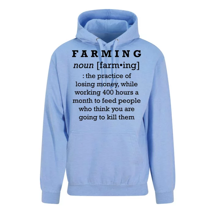 Funny Definition of Farming Unisex Surf Hoodie