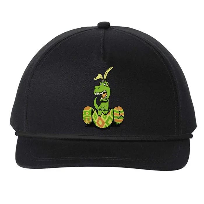 Funny Dino Easter Egg Snapback Five-Panel Rope Hat