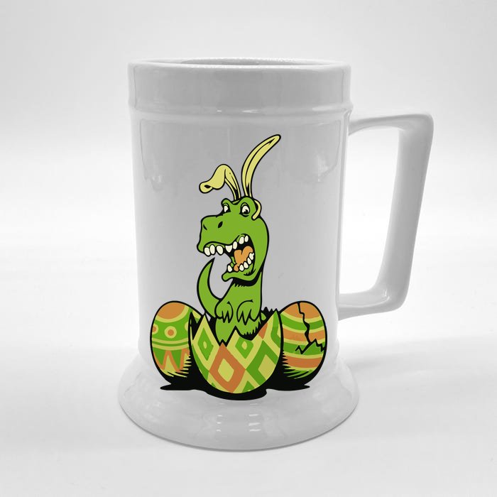 Funny Dino Easter Egg Front & Back Beer Stein