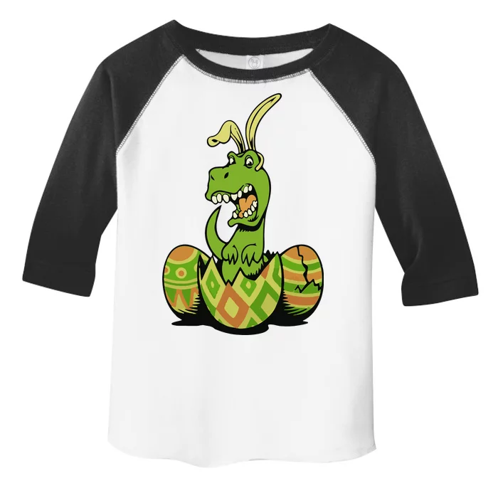 Funny Dino Easter Egg Toddler Fine Jersey T-Shirt