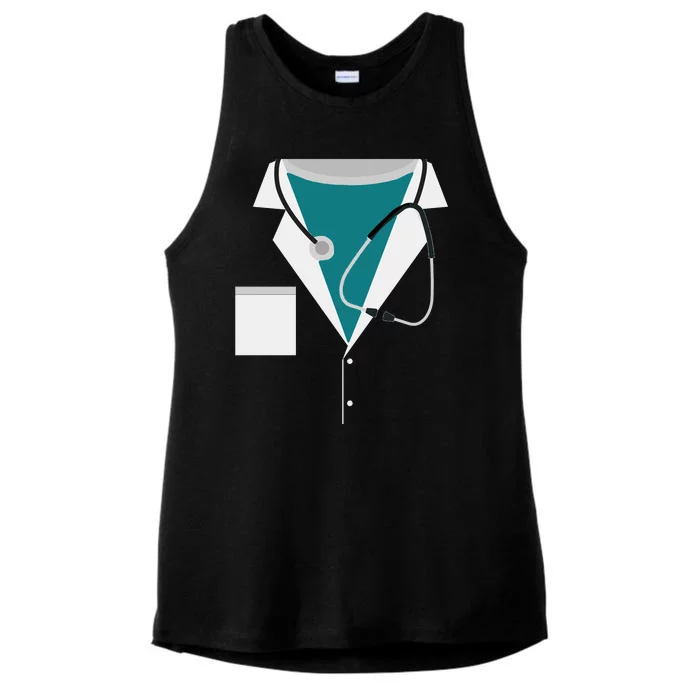 Funny Doctor Costume Ladies Tri-Blend Wicking Tank