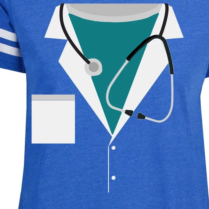 Funny Doctor Costume Enza Ladies Jersey Football T-Shirt