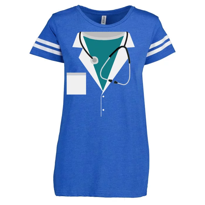 Funny Doctor Costume Enza Ladies Jersey Football T-Shirt