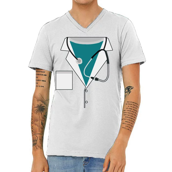 Funny Doctor Costume V-Neck T-Shirt