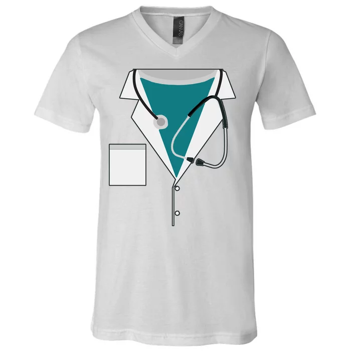 Funny Doctor Costume V-Neck T-Shirt