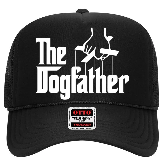 Funny Dog Father The DogFather High Crown Mesh Trucker Hat