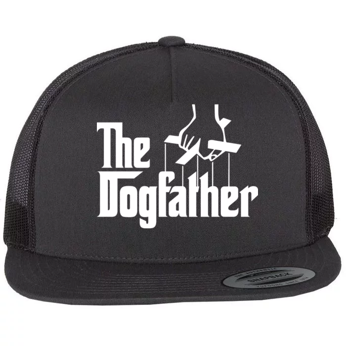 Funny Dog Father The DogFather Flat Bill Trucker Hat