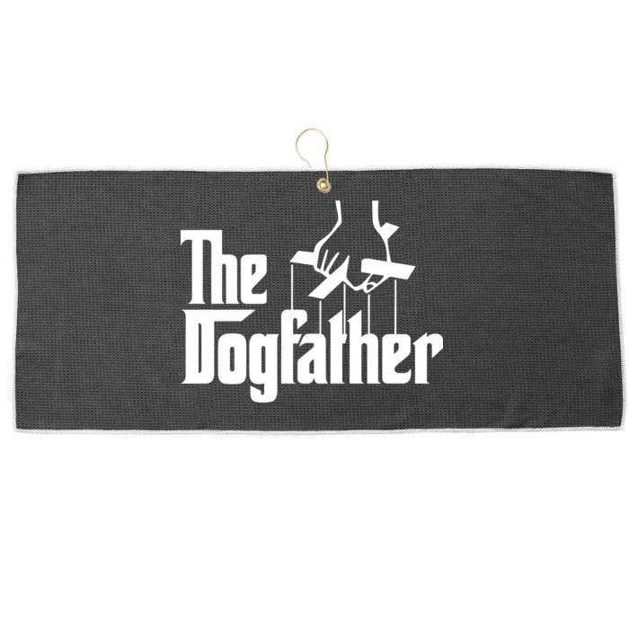 Funny Dog Father The DogFather Large Microfiber Waffle Golf Towel