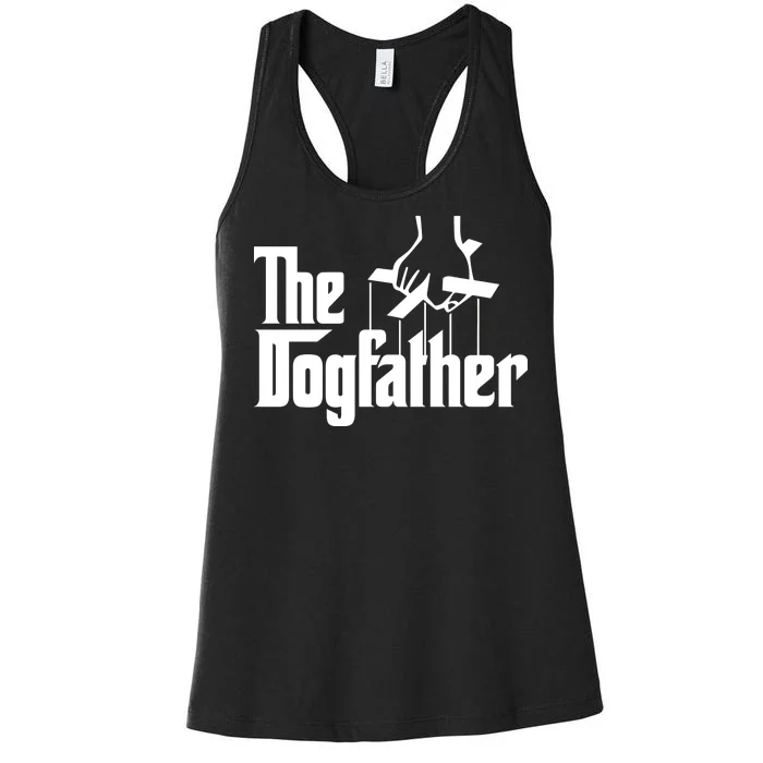 Funny Dog Father The DogFather Women's Racerback Tank