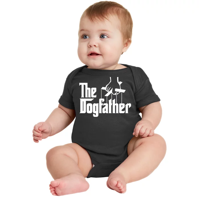 Funny Dog Father The DogFather Baby Bodysuit