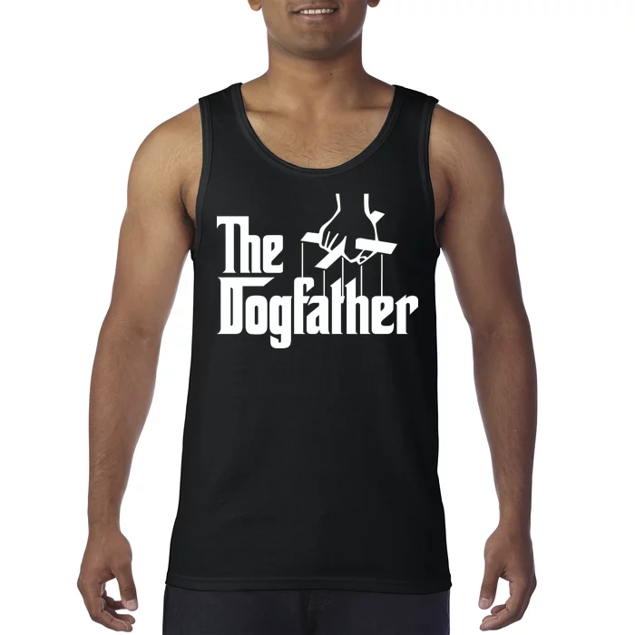 Funny Dog Father The DogFather Tank Top