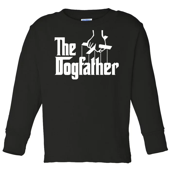 Funny Dog Father The DogFather Toddler Long Sleeve Shirt