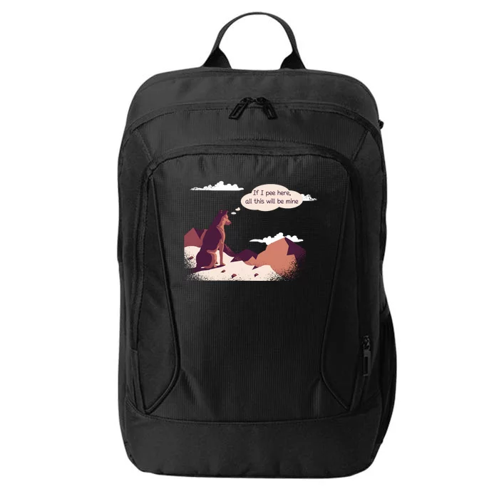 Funny Dog Mountain City Backpack