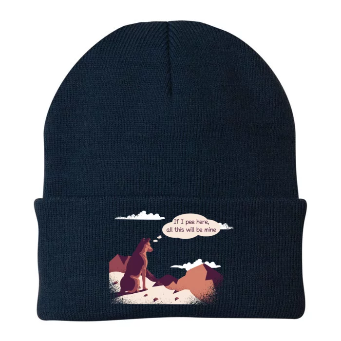 Funny Dog Mountain Knit Cap Winter Beanie