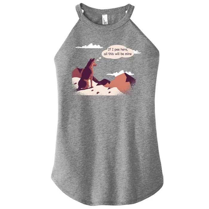 Funny Dog Mountain Women’s Perfect Tri Rocker Tank